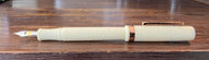 Conklin Glider Chased Ivory Fountain Pen