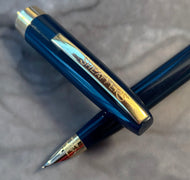 Sheaffer Imperial III Touchdown Fountain Pen, Blue 1960’s