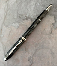 Load image into Gallery viewer, Cross Townsend Rollerball Pen - Black Lacquer, Rhodium plated Trim