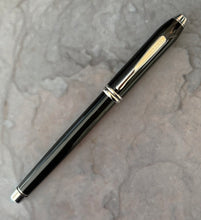 Load image into Gallery viewer, Cross Townsend Rollerball Pen - Black Lacquer, Rhodium plated Trim