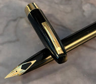 Sheaffer 330 Fountain Pen - Black with G/F trim 1970's