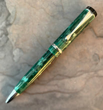 Load image into Gallery viewer, Conklin Duragraph Fountain Pen and Ballpoint set, Green Marble