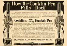 Load image into Gallery viewer, Conklin Mark Twain - Gold, Crescent Glory