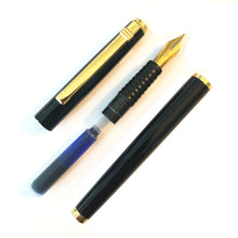 Load image into Gallery viewer, Diplomat Black Lacquer, cartridge pen