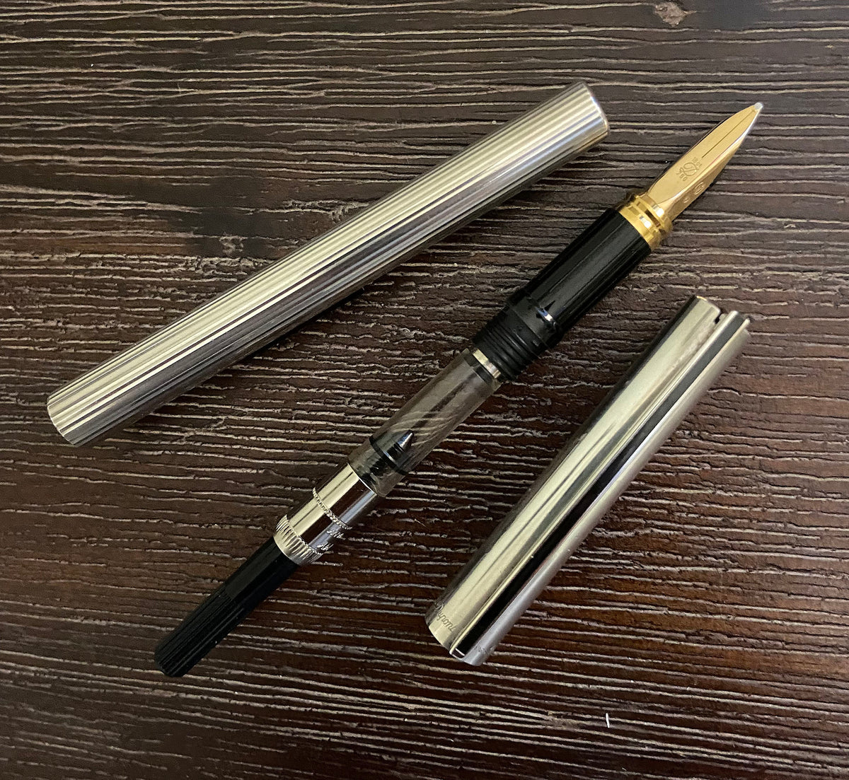 C to C227 S.T Dupont万年筆750K18STERLING S.T. Dupont Classic Sterling Silver