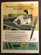 Vintage Ads. Mounted: Parker Vacumatic , The men who are planning the world for tomorrow