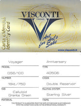 Load image into Gallery viewer, Visconti Celluloid Anniversary Voyager VAC Fill Fountain Pen LE