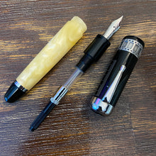 Load image into Gallery viewer, Delta Federico Fellini LE Fountain Pen (2001) Black & Ivory