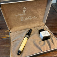 Load image into Gallery viewer, Delta Federico Fellini LE Fountain Pen (2001) Black & Ivory