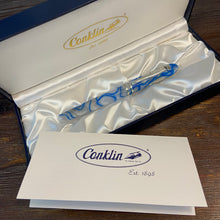 Load image into Gallery viewer, Conklin Powder Blue Pearl Symetrik Fountain Pen