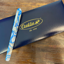 Load image into Gallery viewer, Conklin Powder Blue Pearl Symetrik Fountain Pen