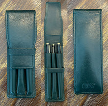 Load image into Gallery viewer, Leather Cross 3 Pen Case