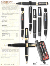 Load image into Gallery viewer, Montblanc Bohème Rouge Fountain Pen - Black, Ruby Jewel, Retractable, GP Trim