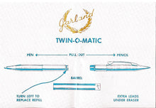 Load image into Gallery viewer, Garland Twin-O-Matic , Orange &amp; Chrome, Ballpoint/0.9mm pencil