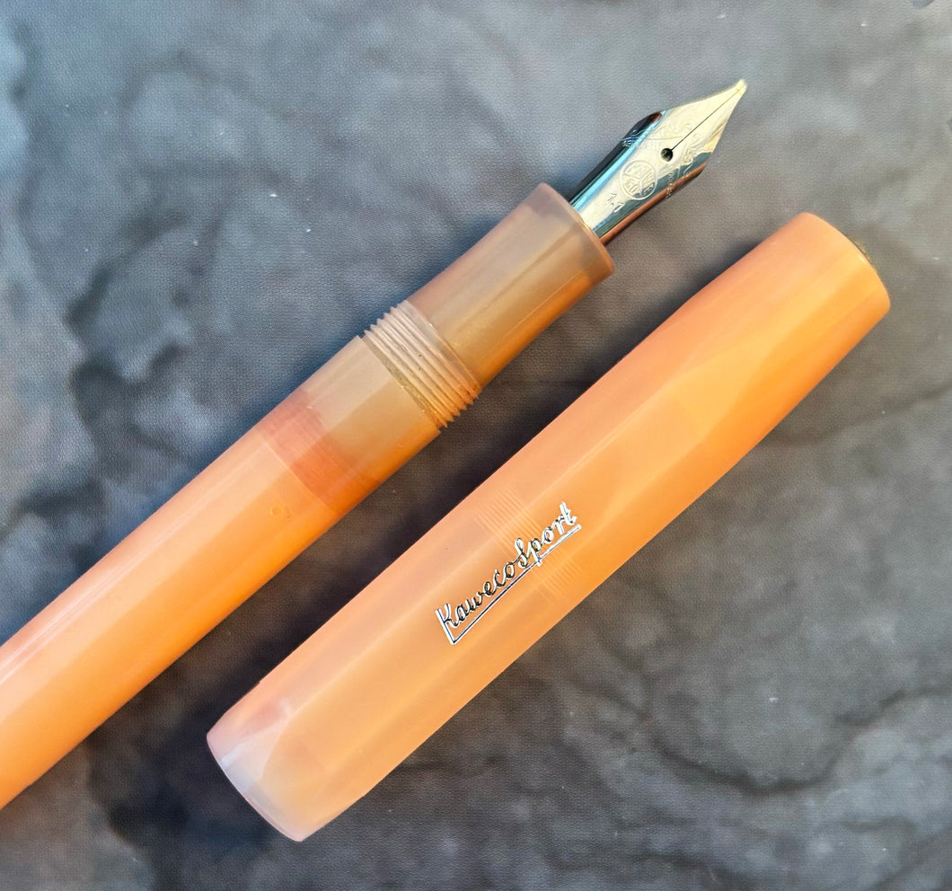 Kaweco, Frosted Sport, Soft Mandarin 1.1 italic