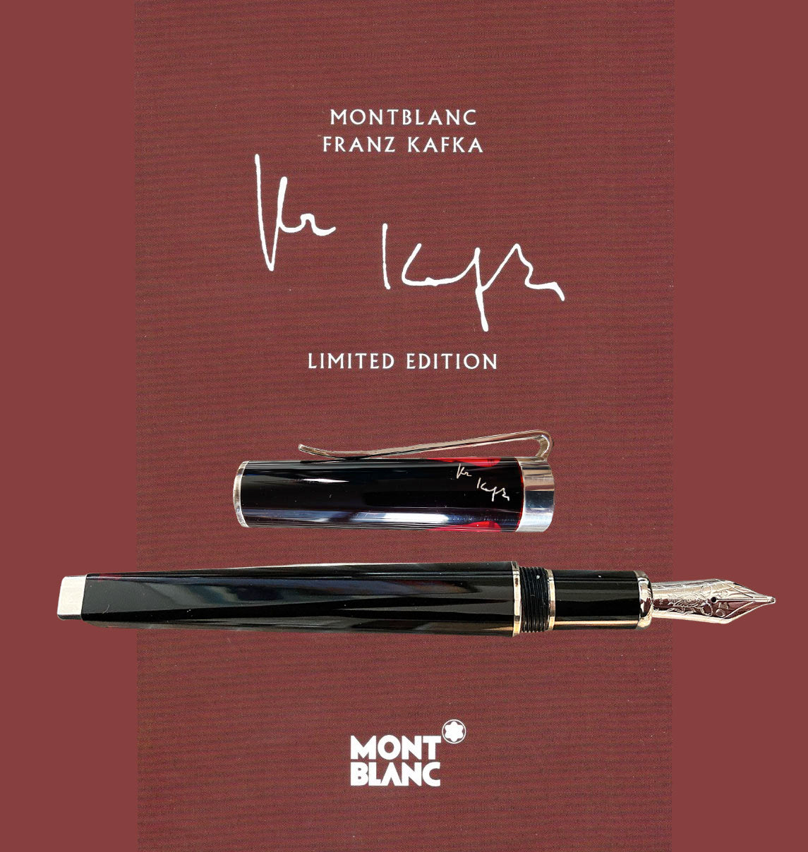 Montblanc franz clearance kafka fountain pen