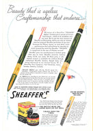 Sheaffer's - Beauty that is ageless, Craftsmanship that endures