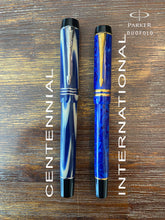 Load image into Gallery viewer, Parker Duofold &quot;True Blue&quot; Limited Edition Fountain Pen 2007 Centennial