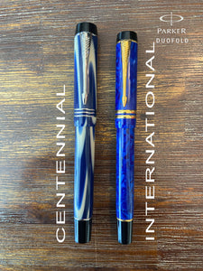 Parker Duofold "True Blue" Limited Edition Fountain Pen 2007 Centennial