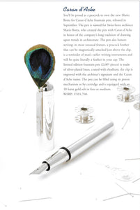 Caran d'Ache Fountain Pen, Mario Botta for Limited Edition