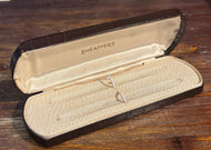 Sheaffer double, Hard box, leather 1950's
