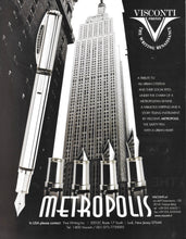 Load image into Gallery viewer, Visconti Metropolis, Gun Metal, Retractable Fountain Pen