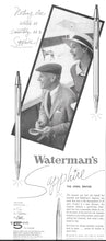 Load image into Gallery viewer, Waterman&#39;s Chrome Sapphire 1954