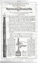 Load image into Gallery viewer, Waterman 52 Fountain Pen ( REG.U.S.) - BCHR, Nickel Trim