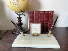 Load image into Gallery viewer, Sheaffer Desk set. Mexican Onyx, White