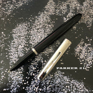 Parker 21, 1960. in black, steel cap