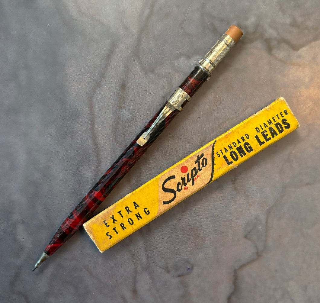 Scripto 1.1mm, Red marble