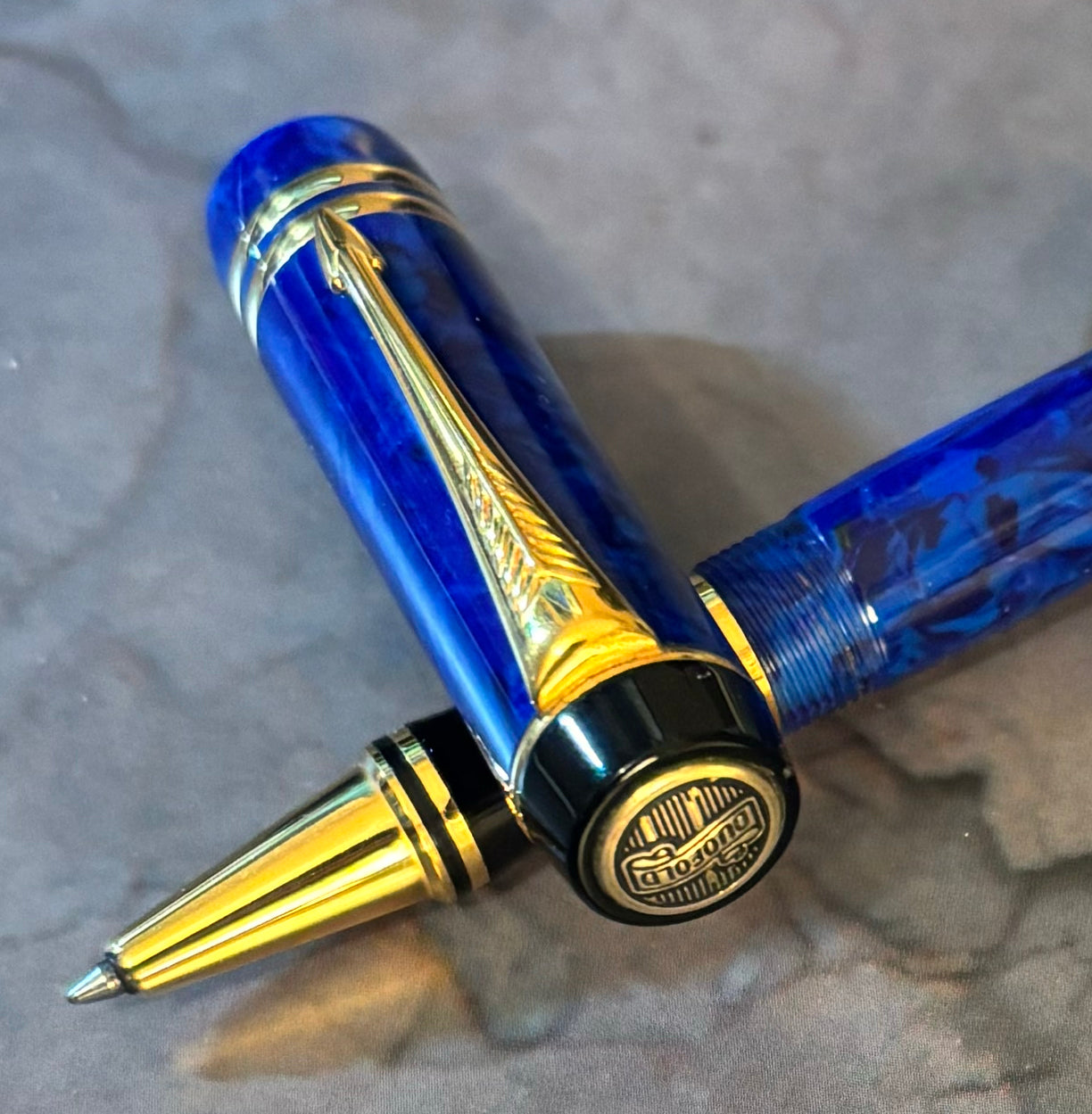 Parker Duofold, International, Blue. Rollerball