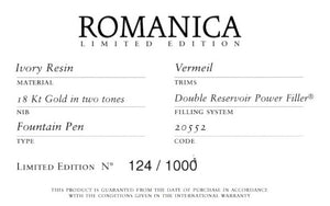 Visconti Romanica Limited Edition, Rose Vermeil