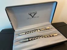 Load image into Gallery viewer, Visconti Sterling Limited Edition Skeleton Fountain and Capless rollerball set