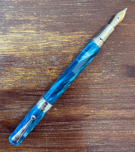 Load image into Gallery viewer, Montegrappa Turquoise Celluloid Symphony Fountain pen