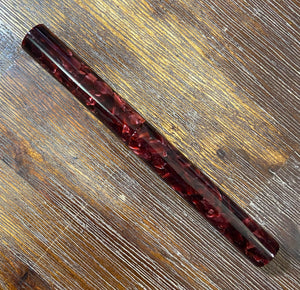 Hand Crafted, acrylic burgundy marble, large style