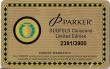 Load image into Gallery viewer, Parker Duofold Cloisonné LE Fountain Pen (2006) - Mandarin (Yellow)