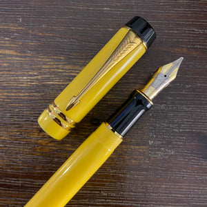 Parker Duofold Cloisonné LE Fountain Pen (2006) - Mandarin (Yellow)