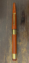 Load image into Gallery viewer, Bexley PCA Fountain Pen 2001 LE - Orange Woodgrain Ebonite
