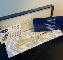 Load image into Gallery viewer, Conklin Glider Chased Ivory Fountain Pen