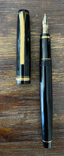 Load image into Gallery viewer, Pilot Falcon Resin Fountain Pen - Black with Gold Trim