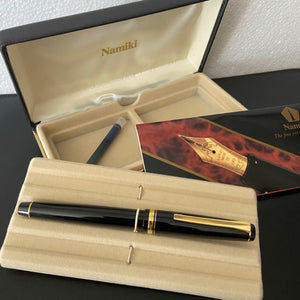 Pilot Falcon Resin Fountain Pen - Black with Gold Trim