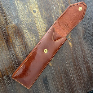 Leather , Omas 2 Pen Case Cognac rigid