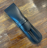 Leather, 2 Pen Case / Black Yard-O-Lead