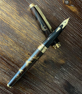 Sailor Kaga Wood Maki-e Birds and Peony Fountain Pen