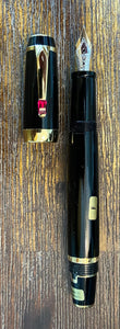 Montblanc Bohème Rouge Fountain Pen - Black, Ruby Jewel, Retractable, GP Trim