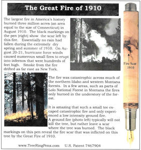 Three Tree Pens "The Great Fire of 1910"