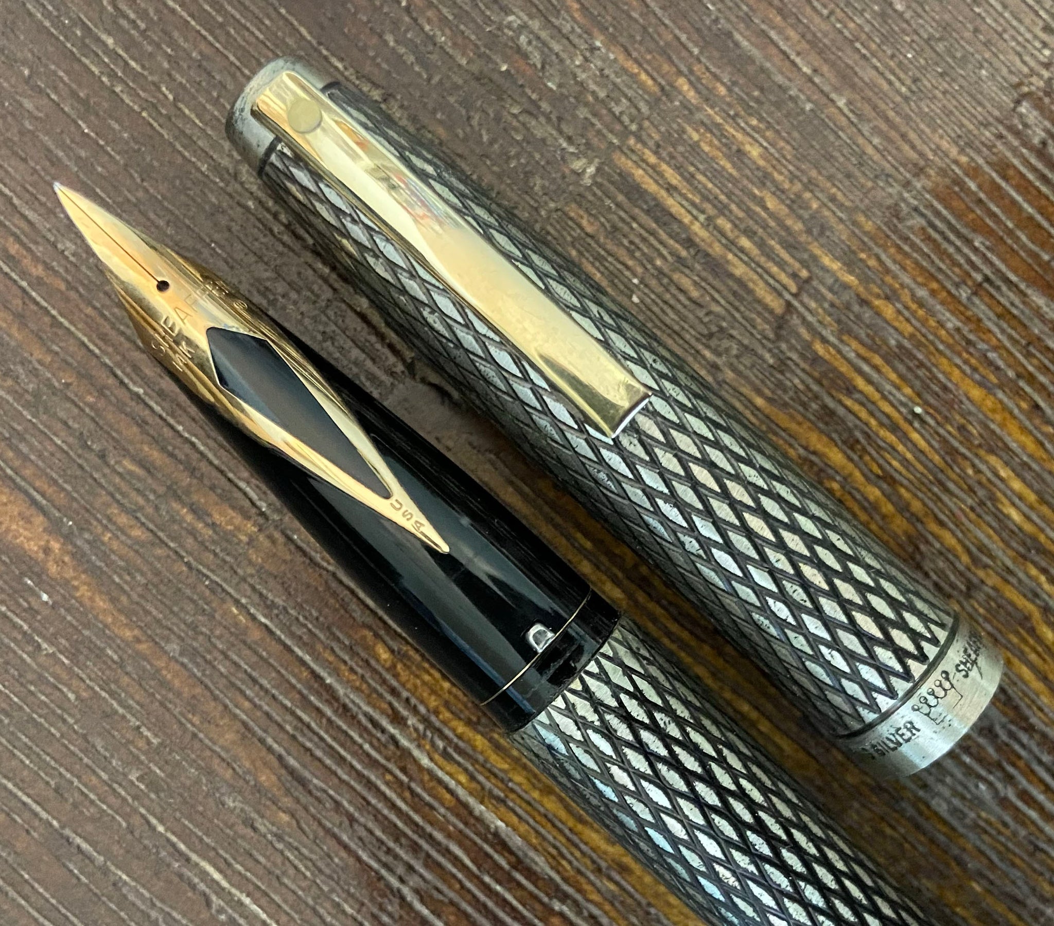 Sheaffer Silver Sheaffer Imperial Sovereign Sterling Silver 8303 Fountain Pen 1970’s