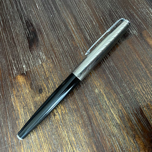 Parker 61 Fountain Pen Mk I - Black with Heirloom Rainbow Cap