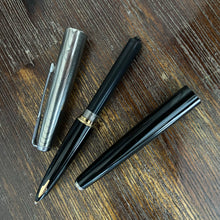 Load image into Gallery viewer, Parker 61 Fountain Pen Mk I - Black with Heirloom Rainbow Cap